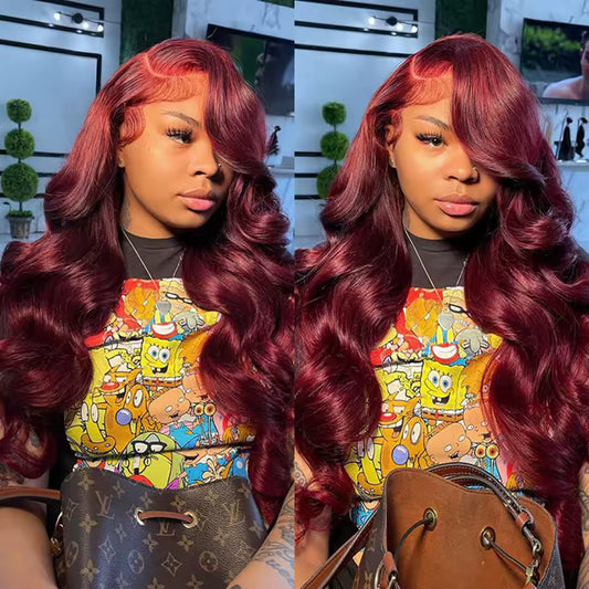 Body Wave #99J / Burgundy Full Lace Front Wig