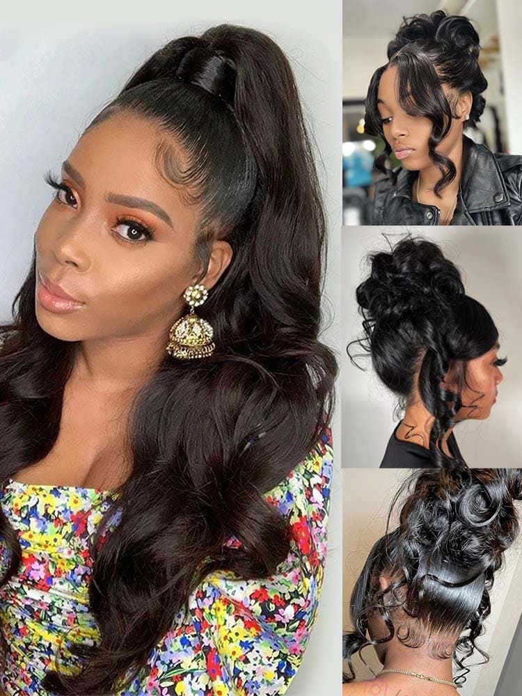 Ready To Wear 360 Lace Wig | Body Wave Human Hair | Glueless & Invisible Drawstring | Glemae