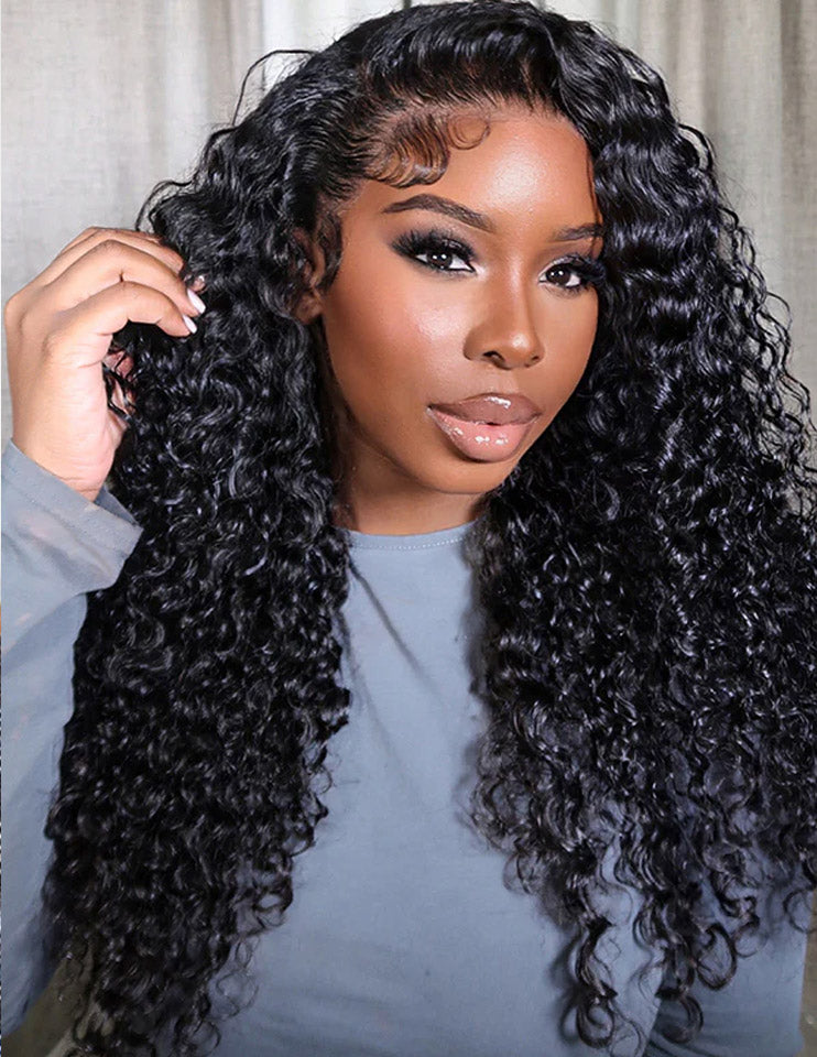 PreMax 13x6 HD Lace Front Wig | Water Wave Human Hair | Natural Hairline & Glueless | Glemae