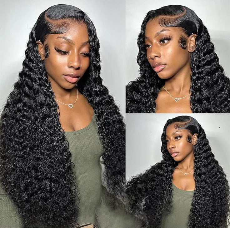 Loose Deep Wave Human Hair Wig | 13x4 Lace Front | Glueless & Natural Parting | Glemae