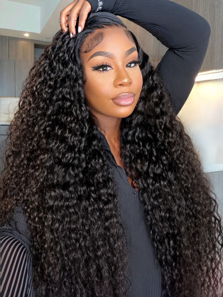 Pre-Styled Human Hair Water Wave Wig 13x4 Lace Front – Ready to Wear | Glemae