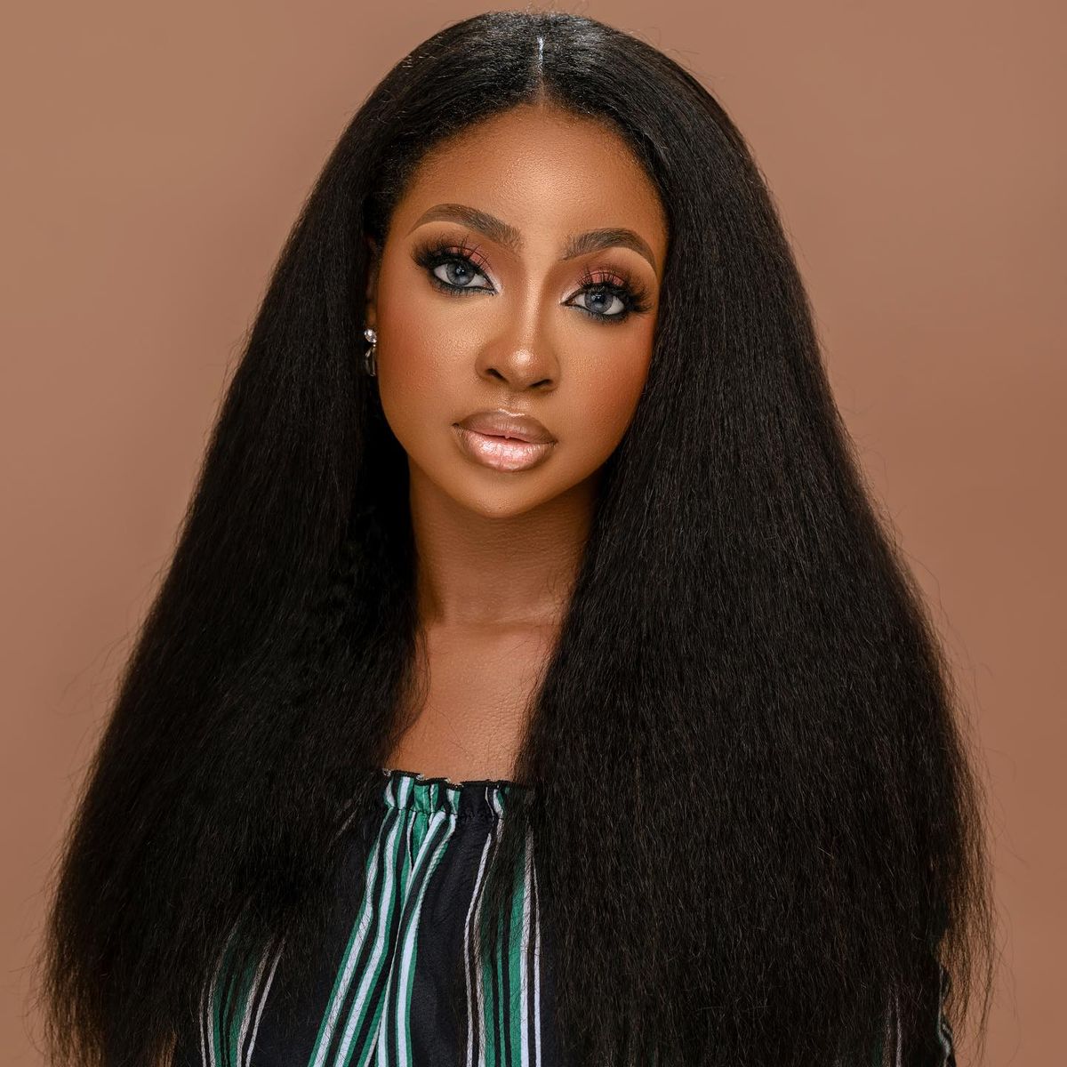 Kinky Straight Half Wig with Drawstring – Beginner-Friendly Glueless Wig | Glemae