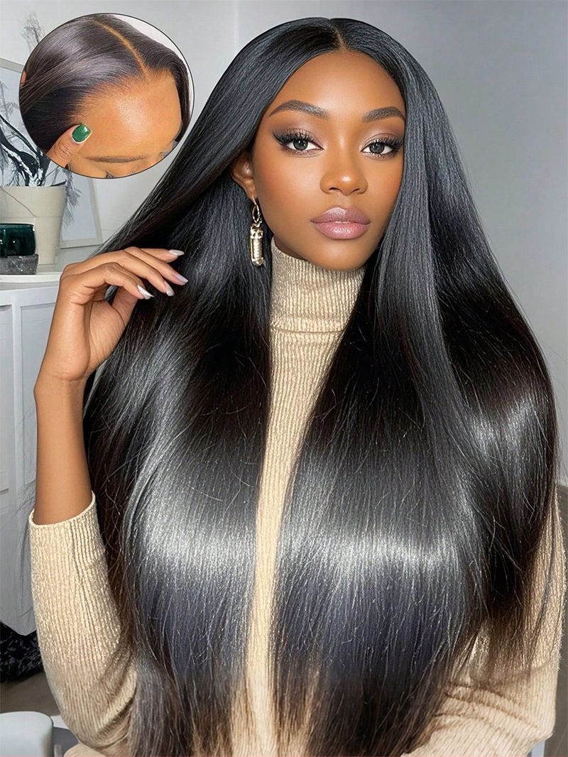 Straight HD Lace Wig 13x6 Frontal Wig and 5x5 Closure Wig with Transparent Lace | Glemae