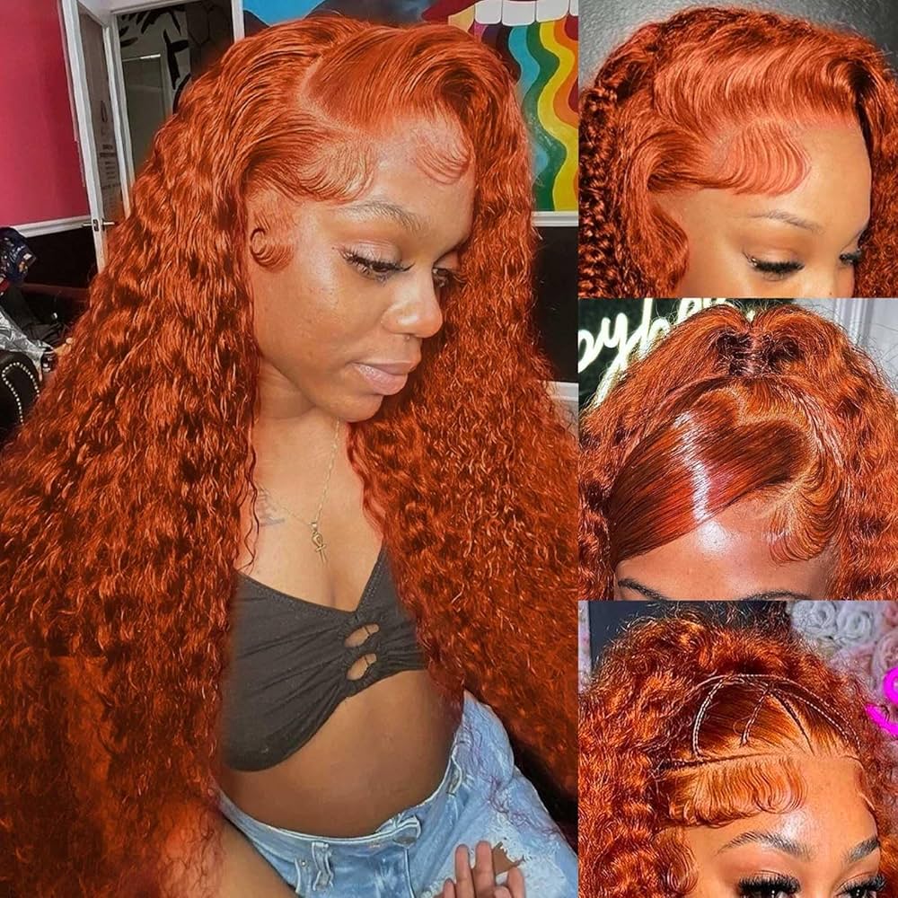 Light Copper Ginger Pre-Braided Body Wave Wig 13x4 Glueless Lace Front | Glemae