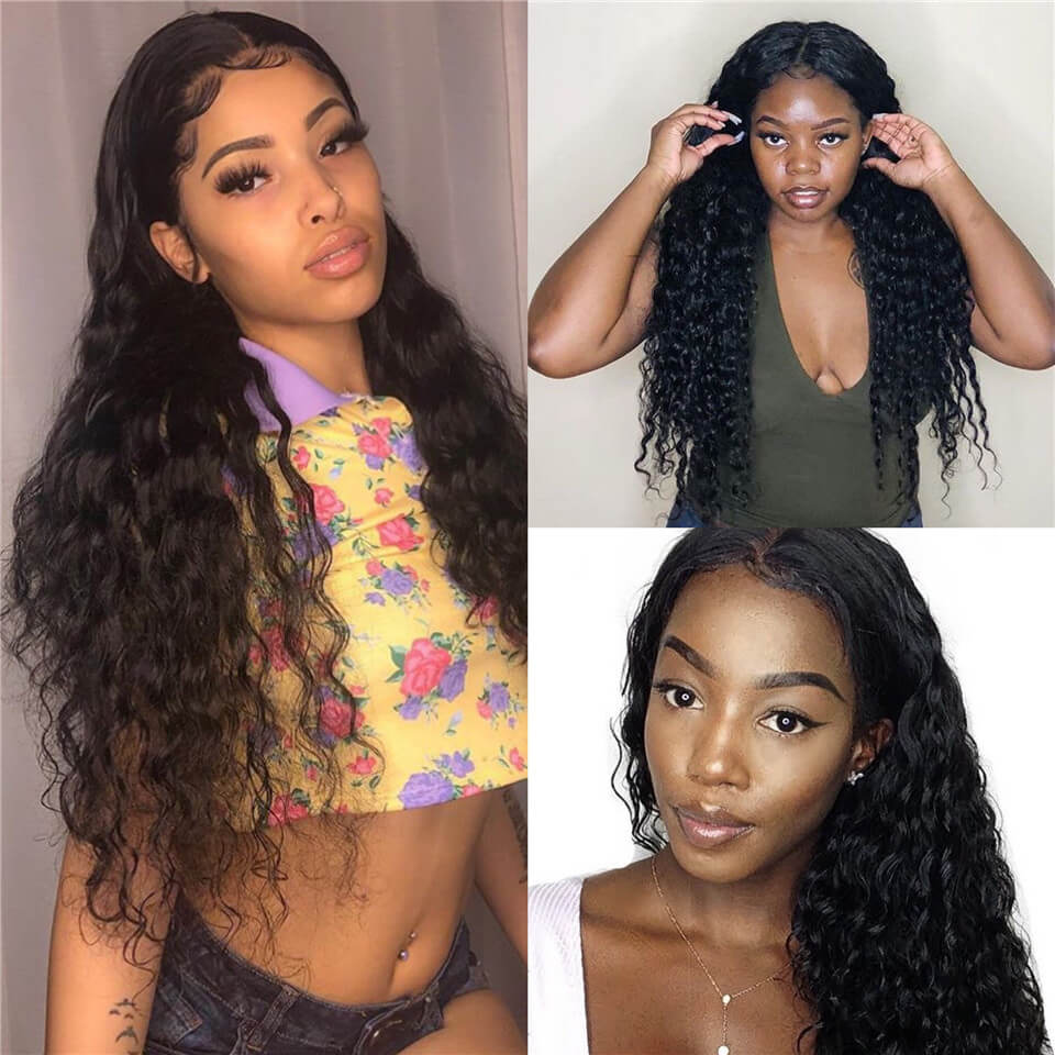 Loose Wave Hair Frontal Wig Human Hair Lace Wigs Glueless Lace Wigs