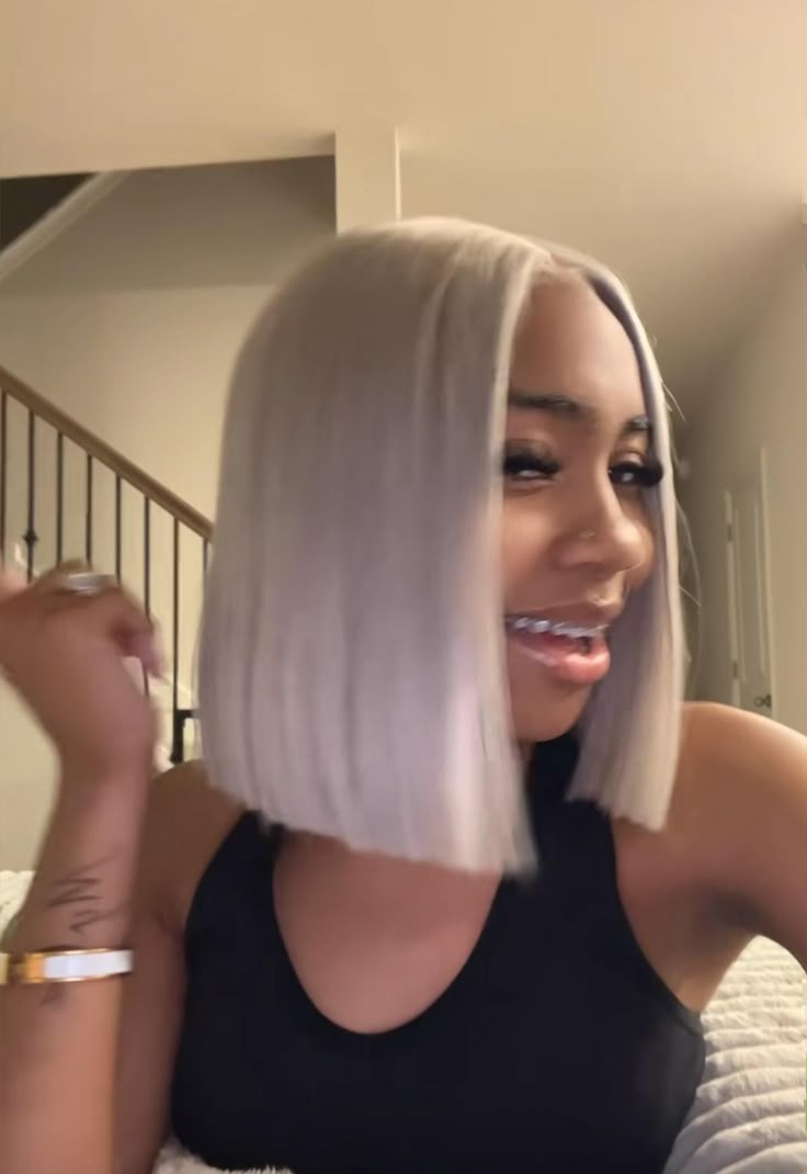 M Hairline Blonde Highlighted Bob 13x6 Lace Frontal Wig Ready To Go