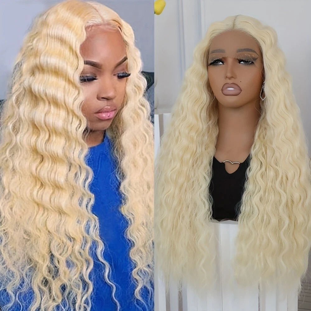 Curly #613 / Blonde Full Lace Front Wig