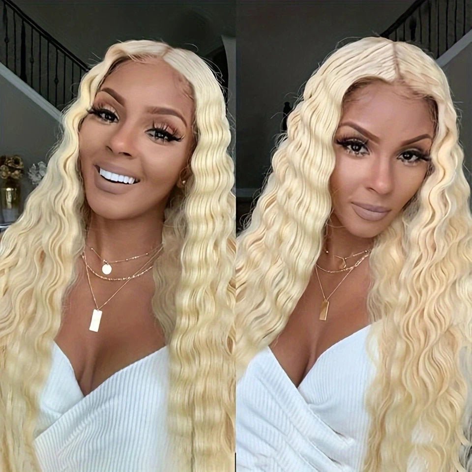 Curly #613 / Blonde Full Lace Front Wig