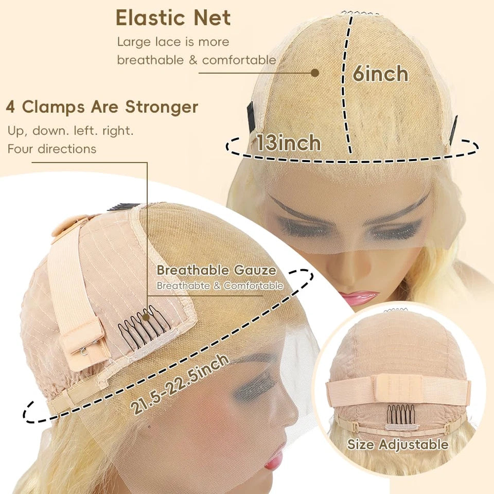 Straight #613 / Blonde Full Lace Front Wig