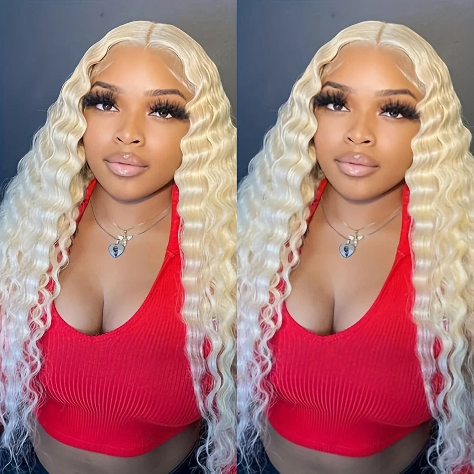 Curly #613 / Blonde Full Lace Front Wig