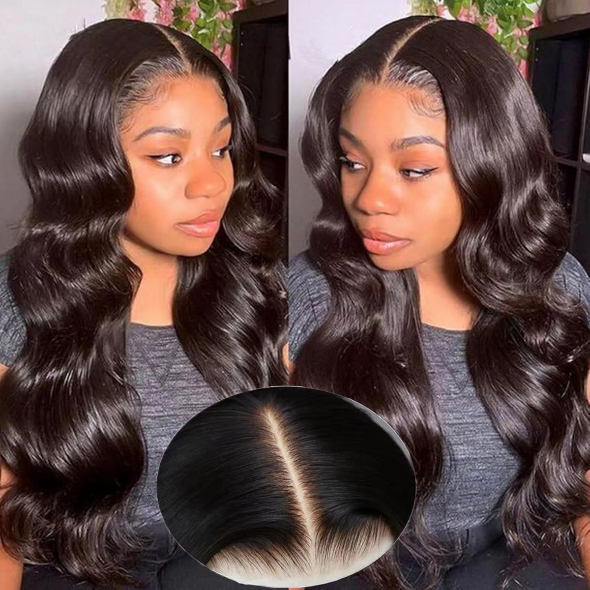 M Hairline Body Wave Layered Cut 6x8 Glueless Lace Wig - Ready to Wear Human Hair | Glemae